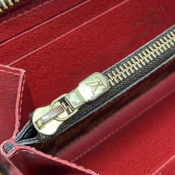 Auth LOUIS VUITTON Portefeuille Clmence N60534 Cerise Damier - Picture 11 of 16